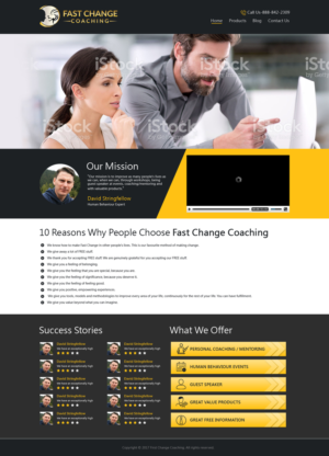 Web Design by KreativeMichael for Fast Change Coaching | Design: #13350392