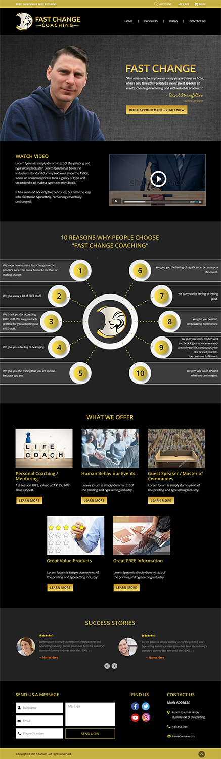 Web Design by Designanddevelopment for Fast Change Coaching | Design: #13336323