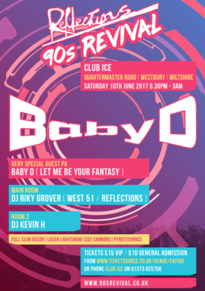 Reflections 90's Revival club night | Flyer Design by nicholash