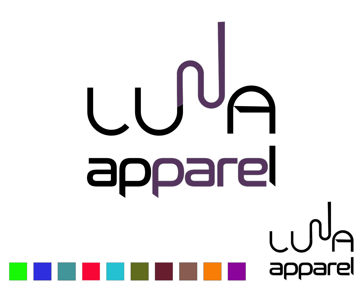Logo Design by midnightmaiden for Luna Apparel | Design #13490710