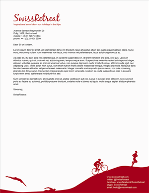 Stationery & Logo | SwissRetreat - Swim Bike + Run Holidays in the Alps