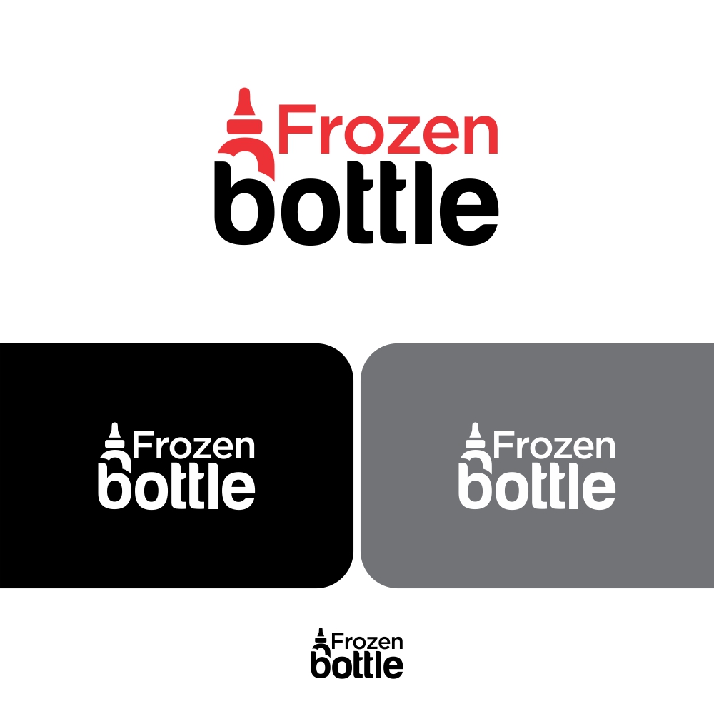 Logo Design by e-graphics for Frozen bottle | Design #13323077