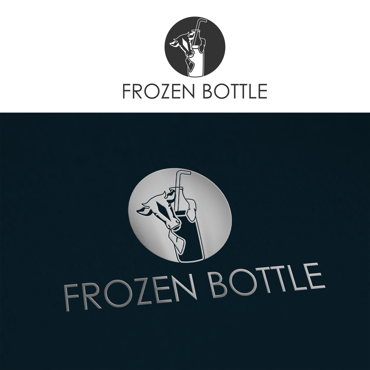 Logo Design by doarnora for Frozen bottle | Design #13320021