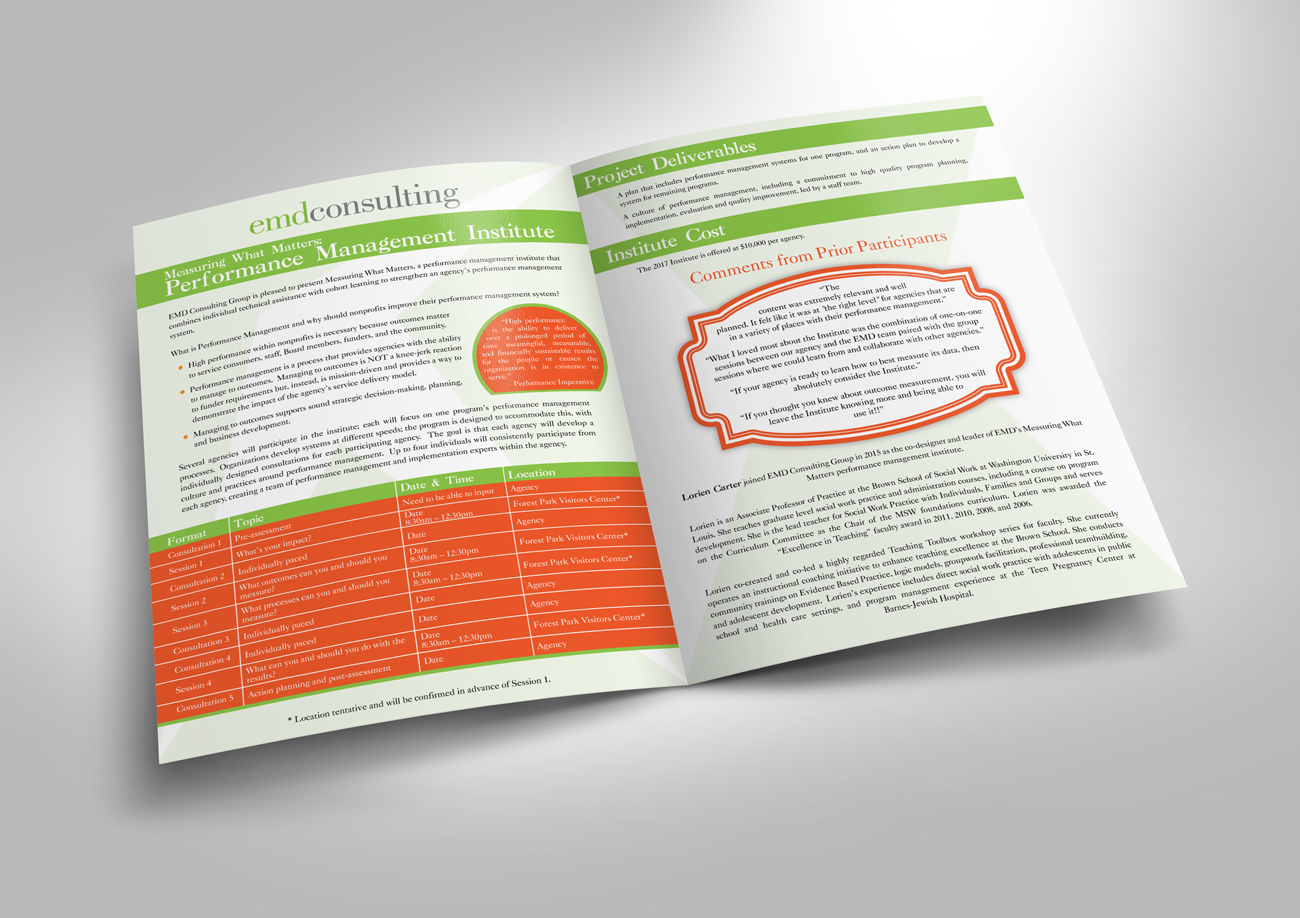 Diseño de Brochure por Impressive Sol para EMD Consulting Group | Diseño #13310690