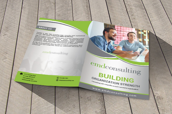 Diseño de Brochure por creative.bugs para EMD Consulting Group | Diseño #13318940