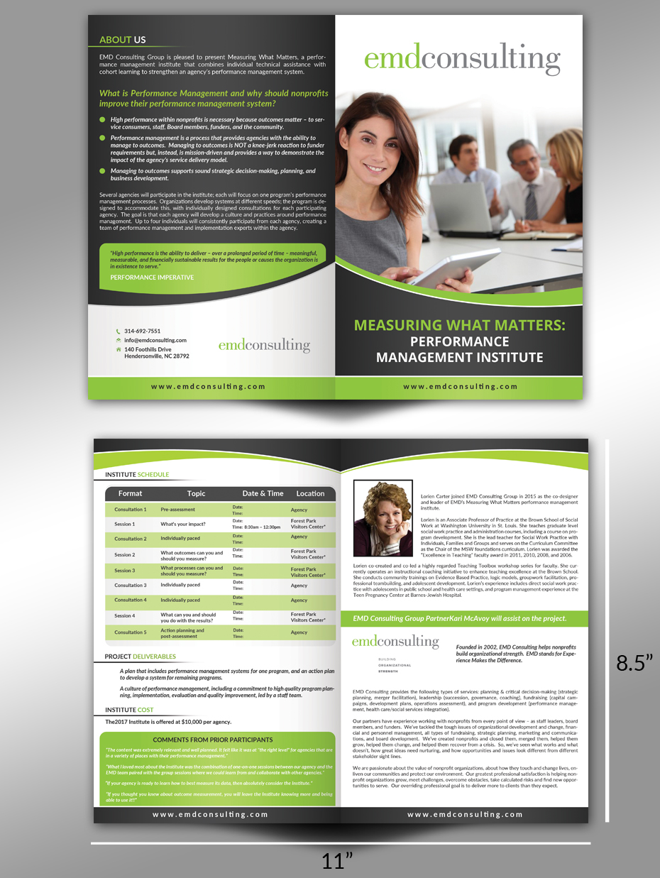 Brochure Design by innovative earth for EMD Consulting Group | Design #13335355