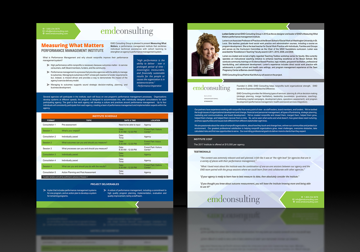 Brochure Design by ImageNation for EMD Consulting Group | Design #13321972