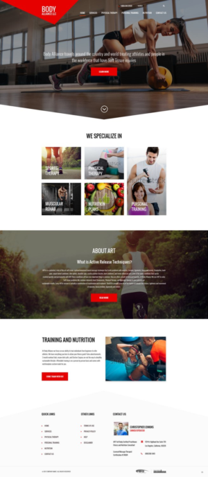 Web Design by pb for Body Alliance LLC | Design: #13425825