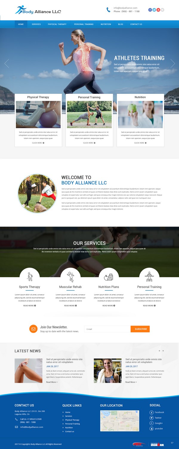 Diseño Web por pb para Body Alliance LLC | Diseño #13437685