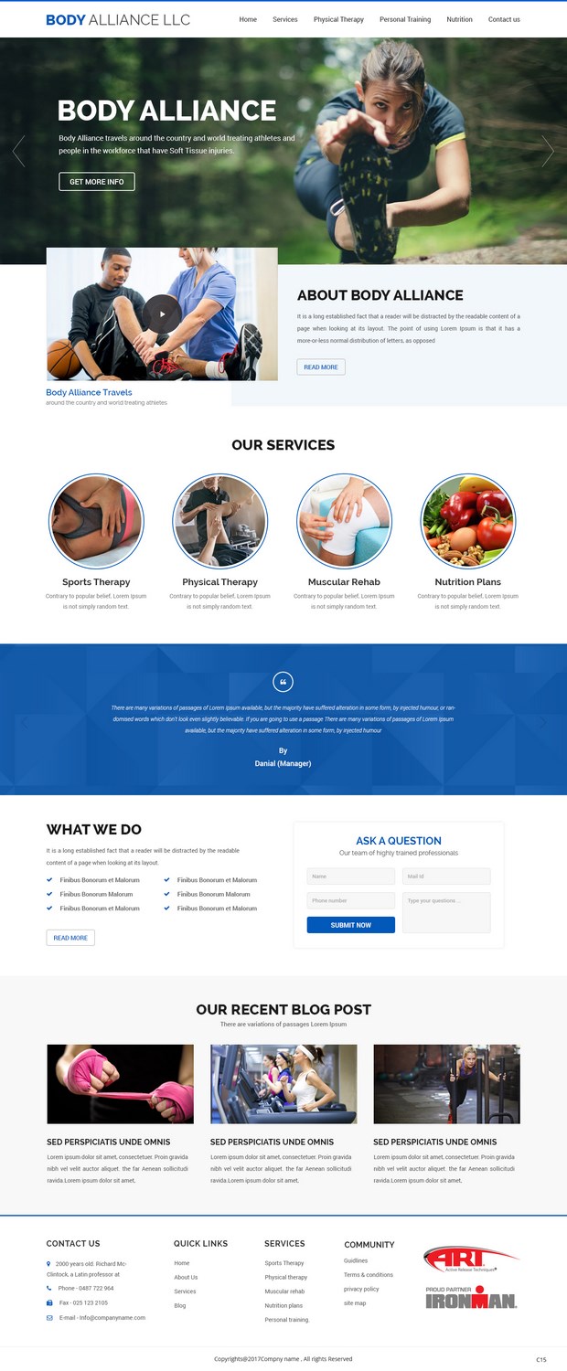 Web Design by pb for Body Alliance LLC | Design #13437688