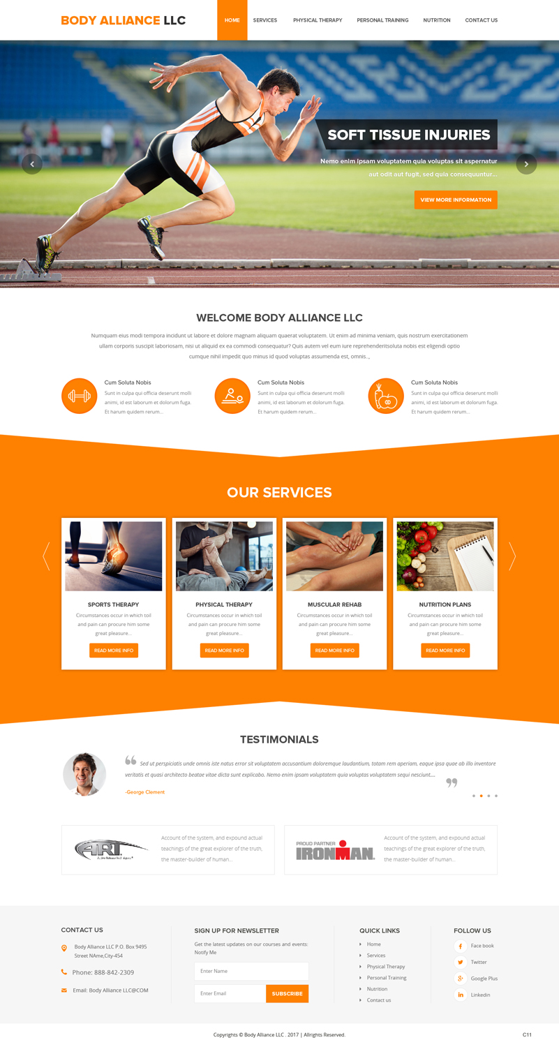 Web Design by pb for Body Alliance LLC | Design #13437689