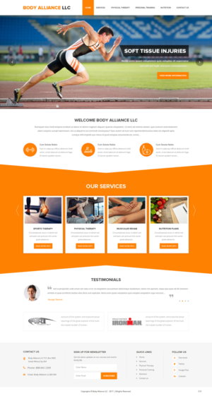 Web Design by pb for Body Alliance LLC | Design: #13437689
