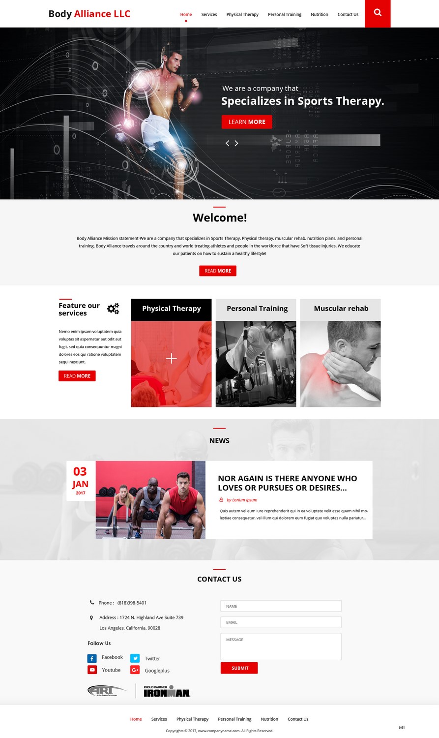 Web Design by pb for Body Alliance LLC | Design #13440316
