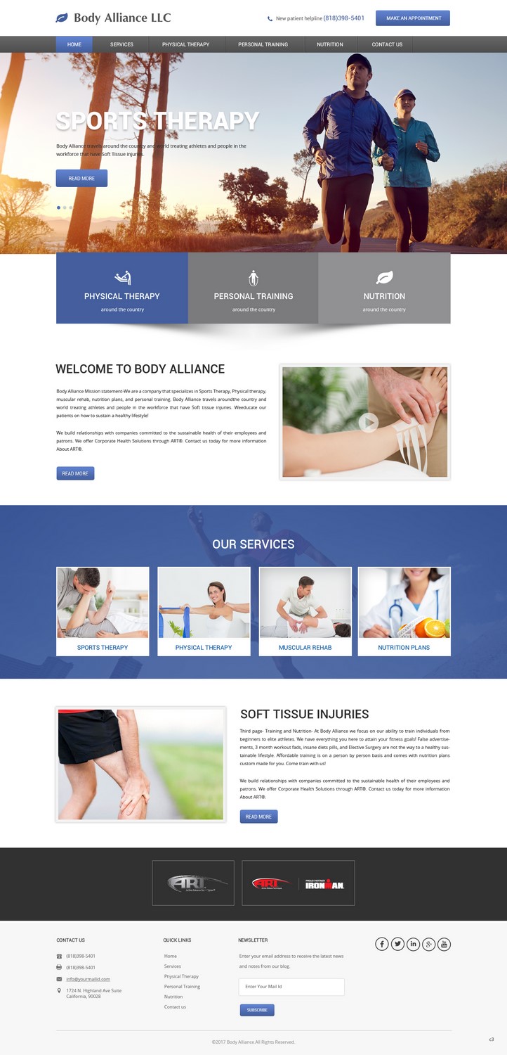 Web-Design von pb für Body Alliance LLC | Design #13458764