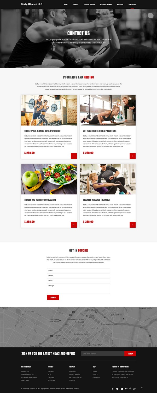Web Design by pb for Body Alliance LLC | Design #13599072
