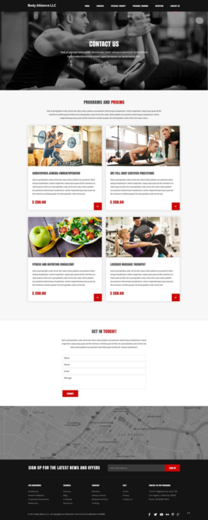 Web Design by pb for Body Alliance LLC | Design: #13599072