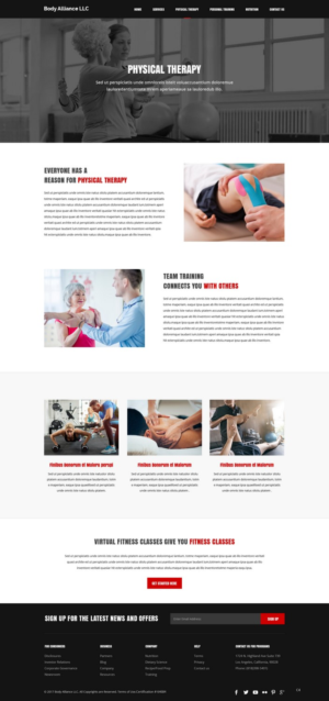 Web Design by pb for Body Alliance LLC | Design: #13599074