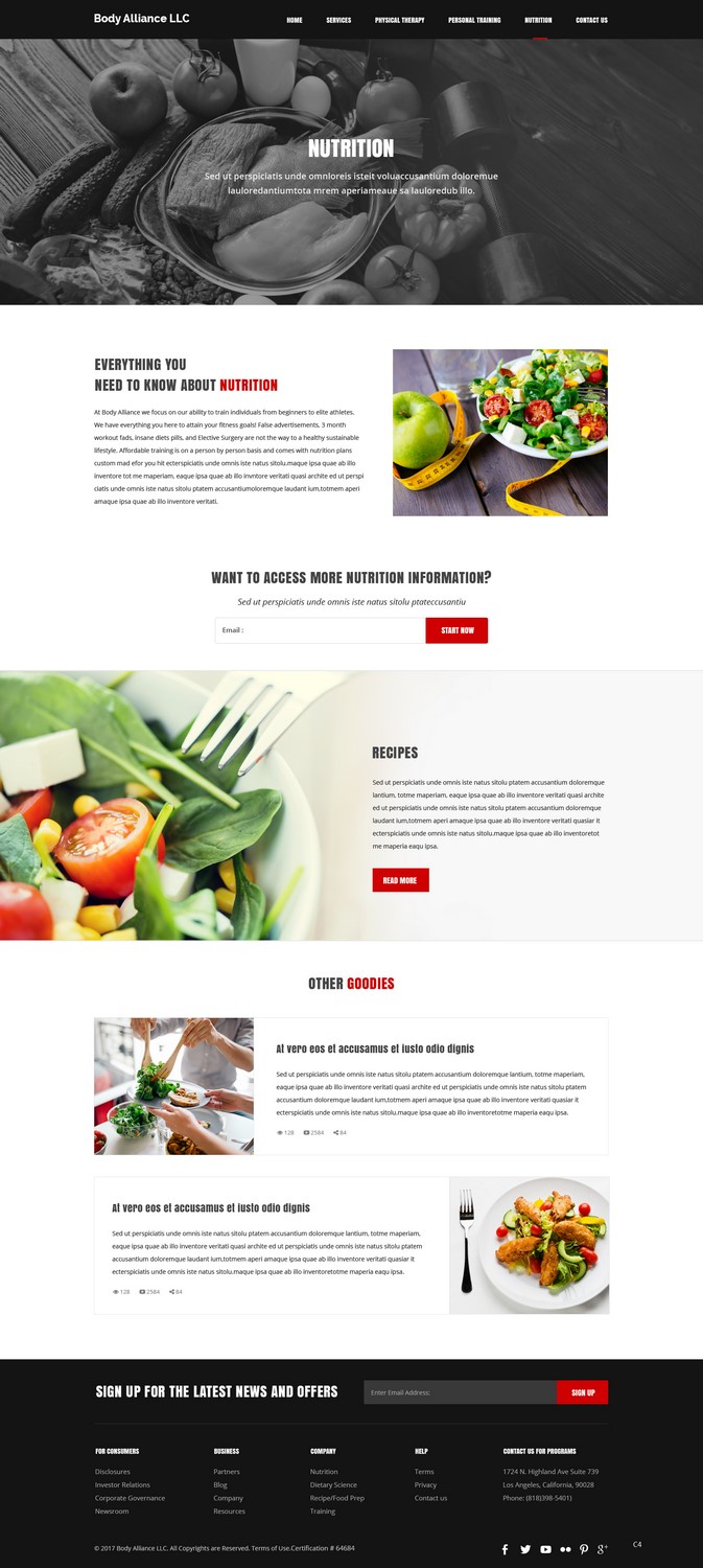 Web Design by pb for Body Alliance LLC | Design #13599075