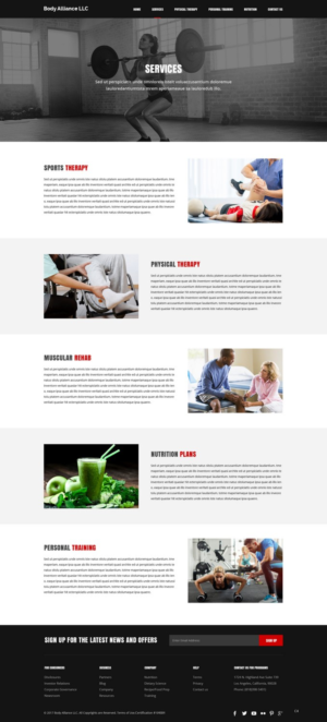 Web Design by pb for Body Alliance LLC | Design: #13599077