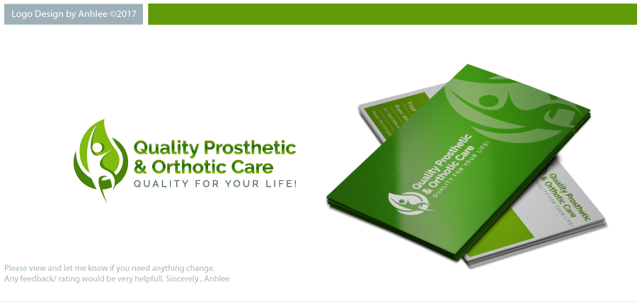 Logo Design by Anhlee for Quality prosthetic & orthotic care | Design #13542259