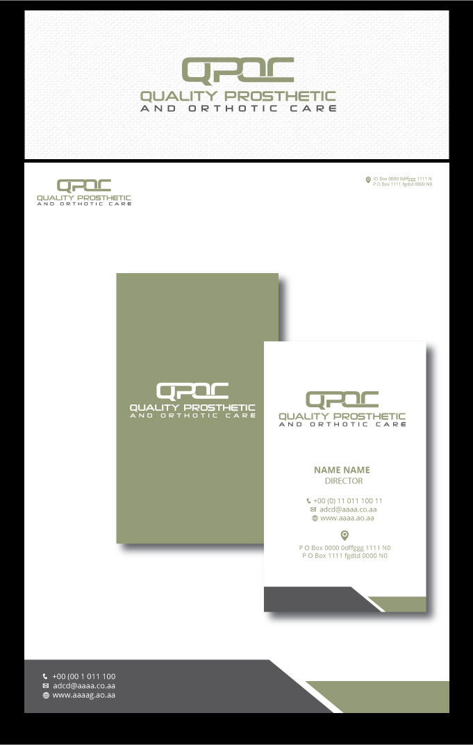 Logo Design by zebronicgraphic for Quality prosthetic & orthotic care | Design #13438651