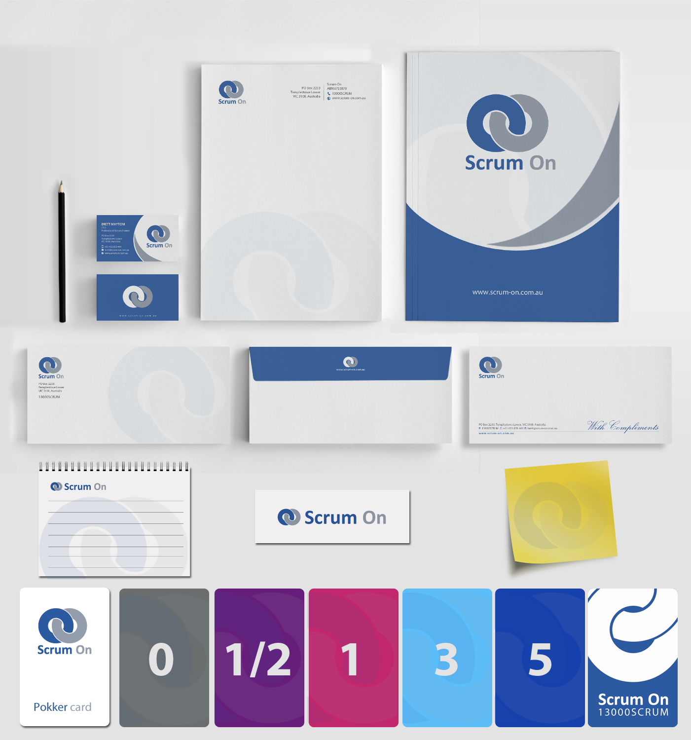 Stationery Design by chandrayaan.creative for Scrum On (Pty) Ltd | Design #13397379