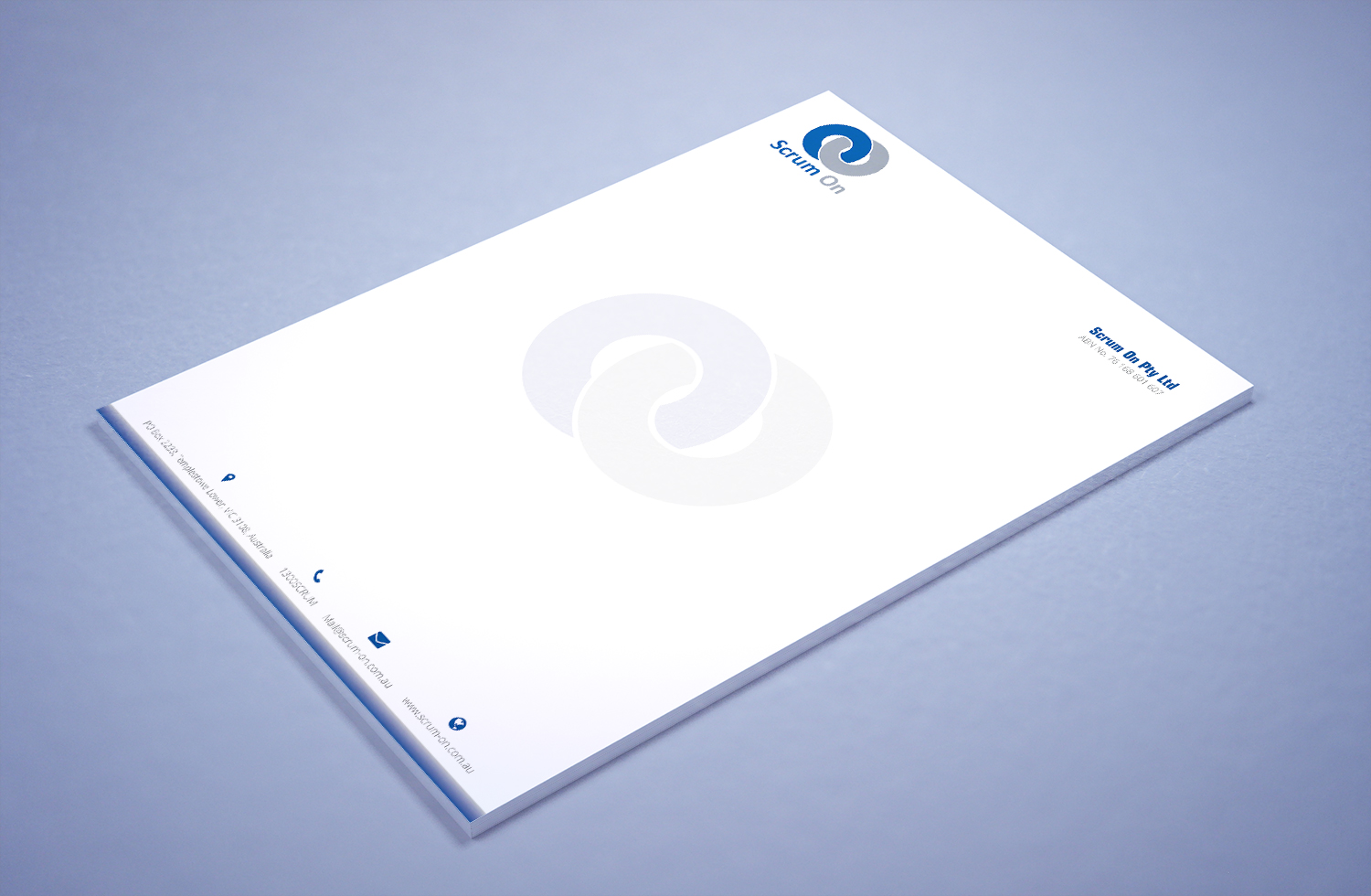 Stationery Design by Petter Goms for Scrum On (Pty) Ltd | Design #13333307