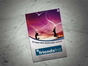 A5 Flyer for Christian Dating Agency for Church Notice Boards | Flyer Design by Scorpius design
