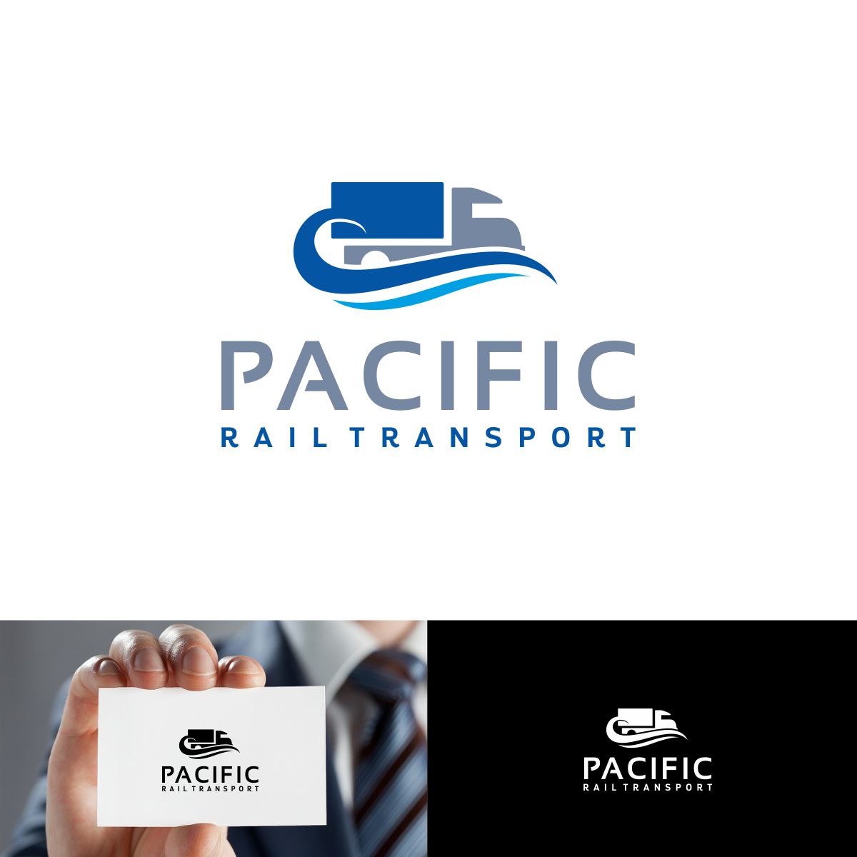 Logo Design by webeezine for Pacific Rail Transport | Design #13326603