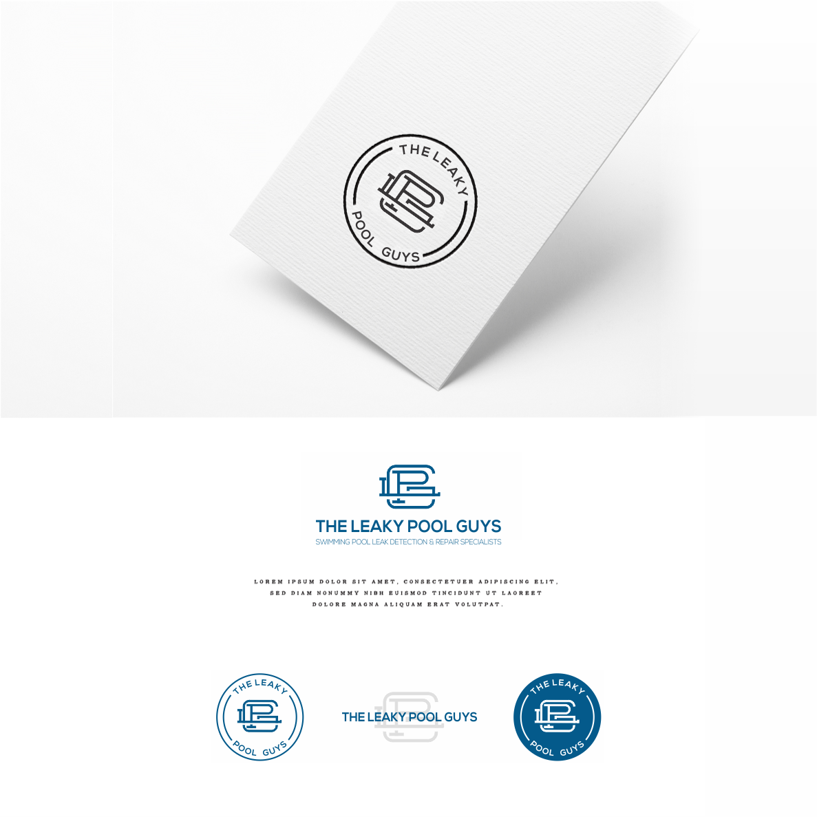 Logo-Design von coolgraphic für The Leaky Pool Guys | Design #16929804