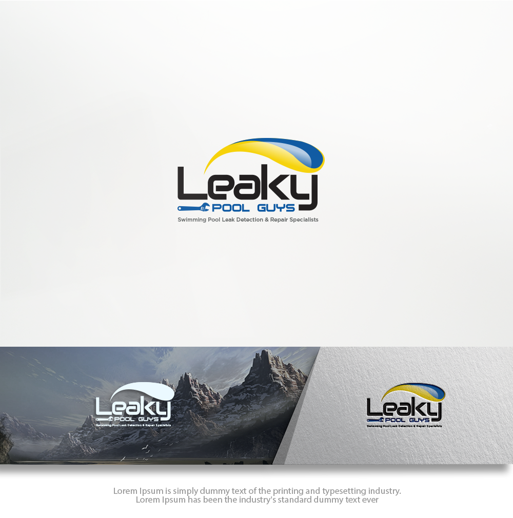 Logo Design by groomfox for The Leaky Pool Guys | Design #16868199