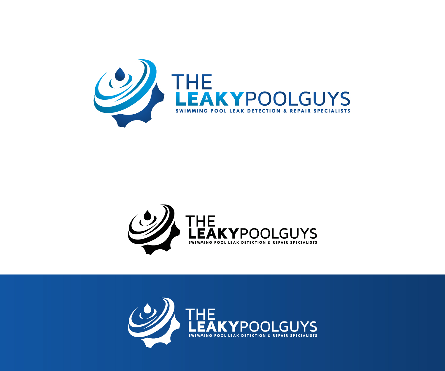 Logo Design by DesignDay for The Leaky Pool Guys | Design #16897025