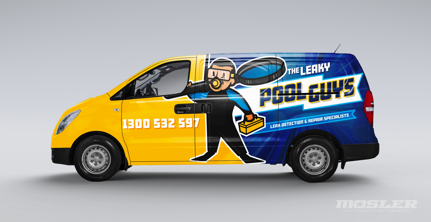 Logo-Design von Mosler Automotive Design für The Leaky Pool Guys | Design #16983777