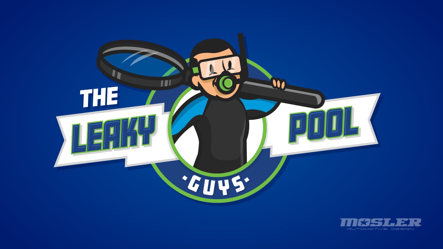 Logo Design by Mosler Automotive Design for The Leaky Pool Guys | Design #16999023