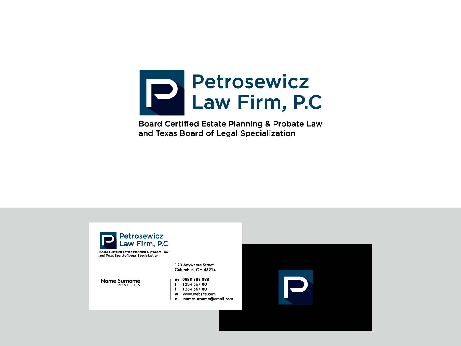 Logo Design by shanks for Petrosewicz Law Firm, P.C. | Design #13450426