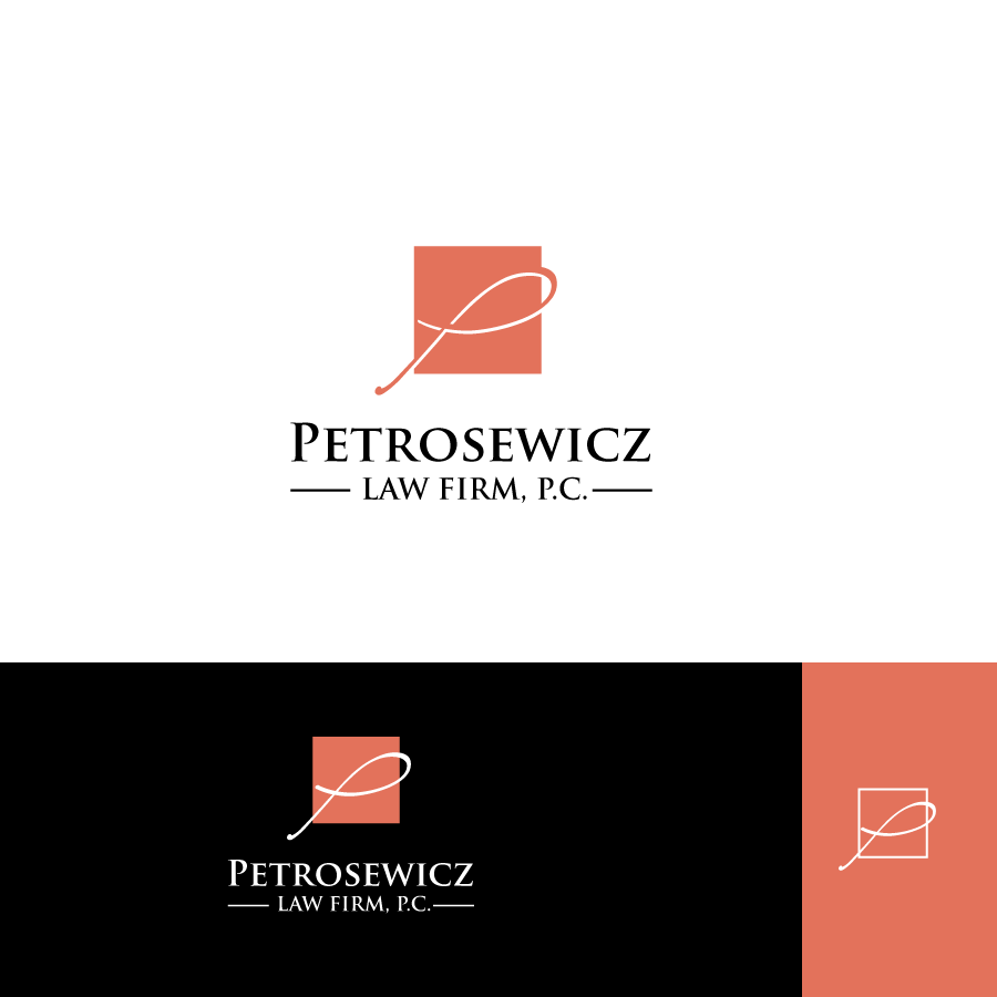 Logo Design by spontaneous for Petrosewicz Law Firm, P.C. | Design #13451068