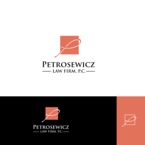 Logo Design by spontaneous for Petrosewicz Law Firm, P.C. | Design #13451068