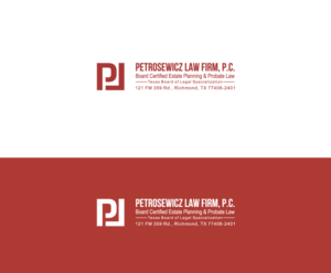 Logo Design by bijuak for Petrosewicz Law Firm, P.C. | Design #13321206