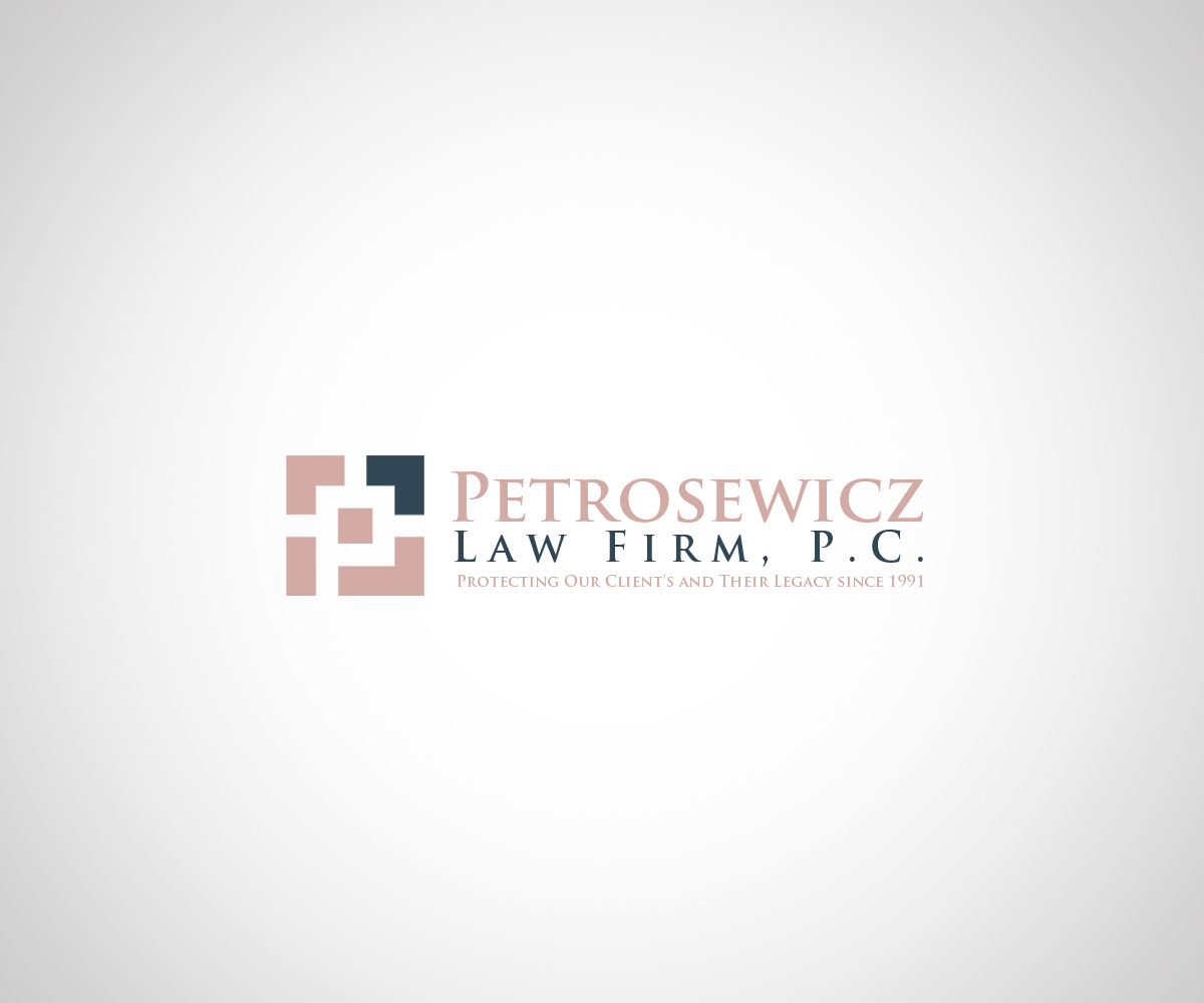 Logo-Design von surpris für Petrosewicz Law Firm, P.C. | Design #13510773