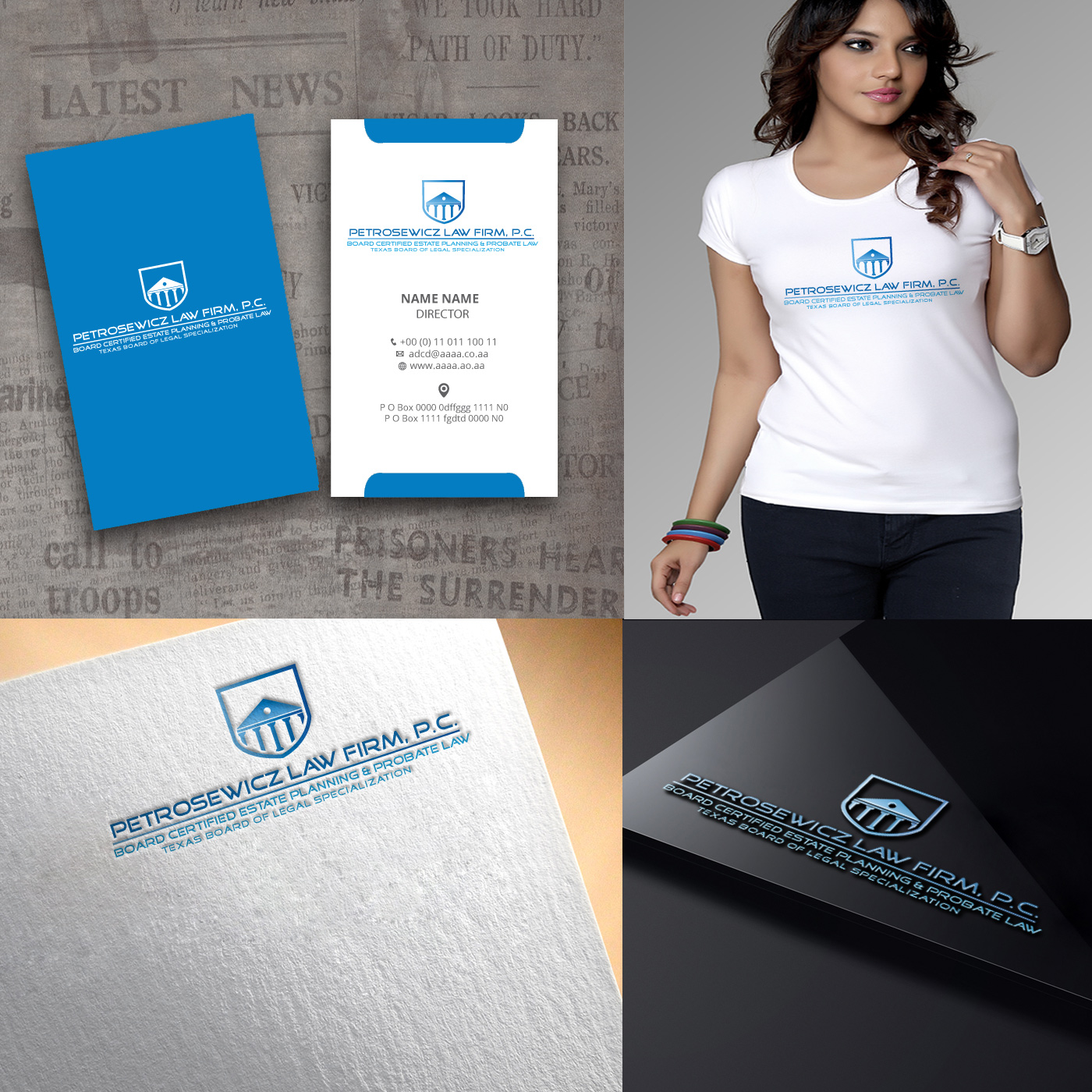 Logo Design by zebronicgraphic for Petrosewicz Law Firm, P.C. | Design #13438642