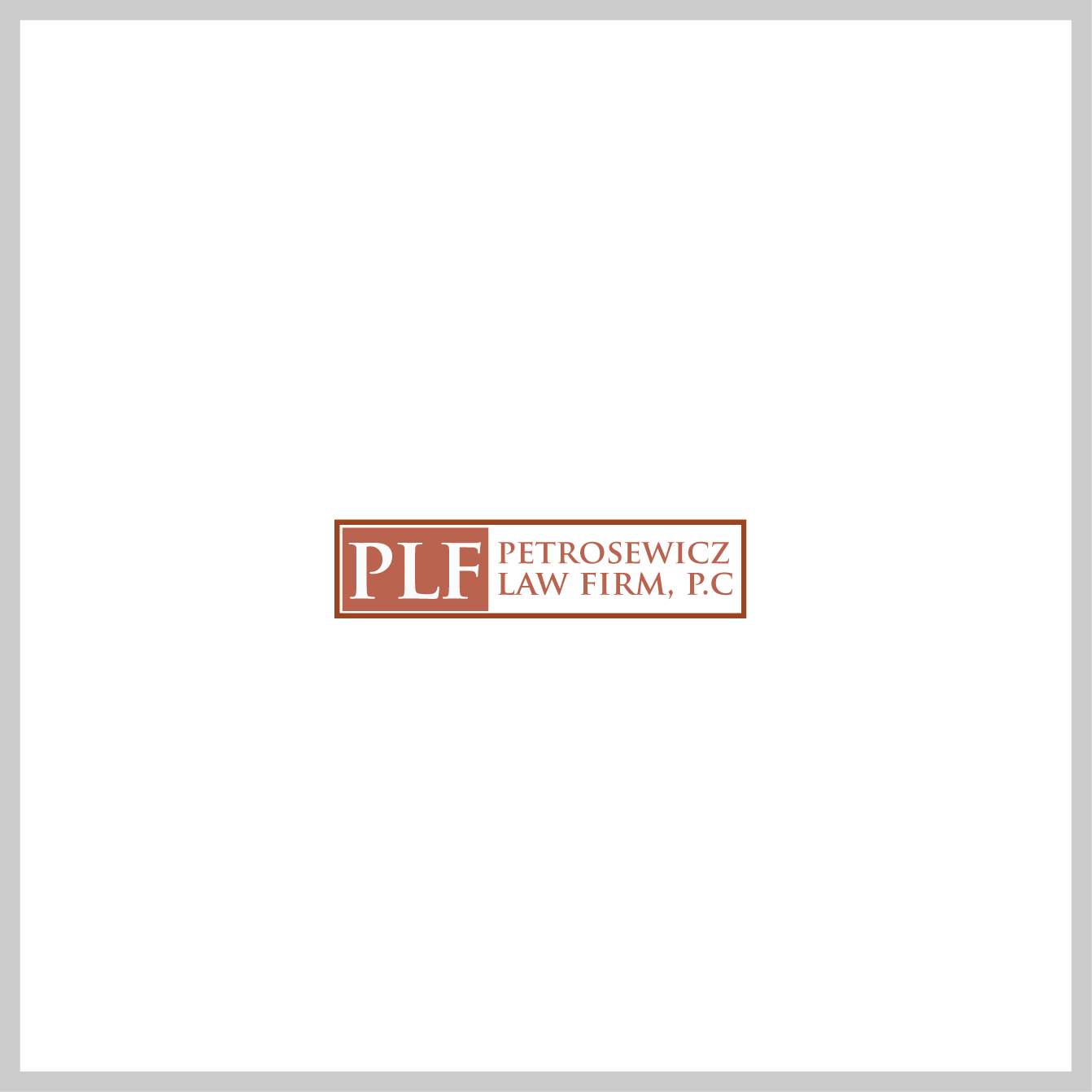 Diseño de Logo por Marketing Wings para Petrosewicz Law Firm, P.C. | Diseño #13327596