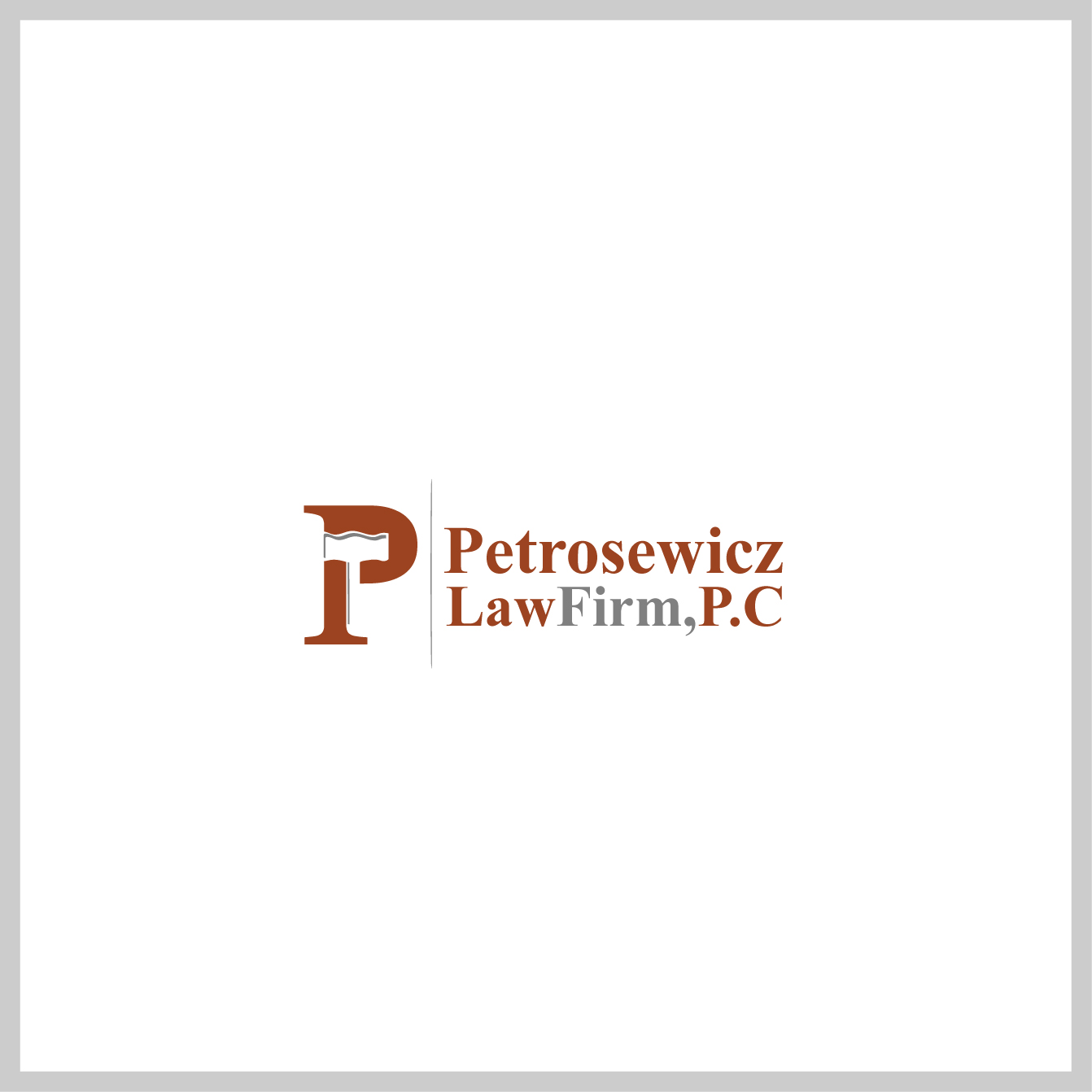 Diseño de Logo por Marketing Wings para Petrosewicz Law Firm, P.C. | Diseño #13327598