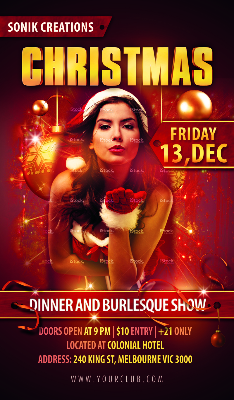 Poster Design by J. Chaturvedi for HOUSE OF BURLESQUE | Design #2530116