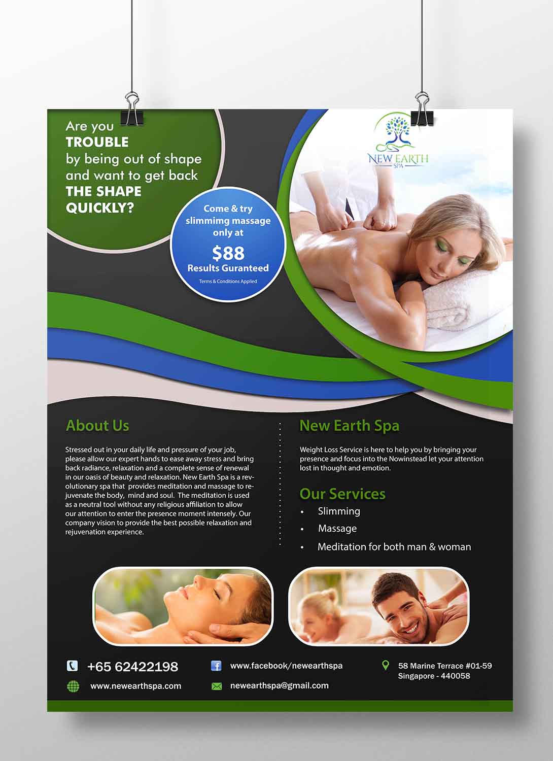 Poster Design by aspiremedia for New Earth Spa | Design #13404176