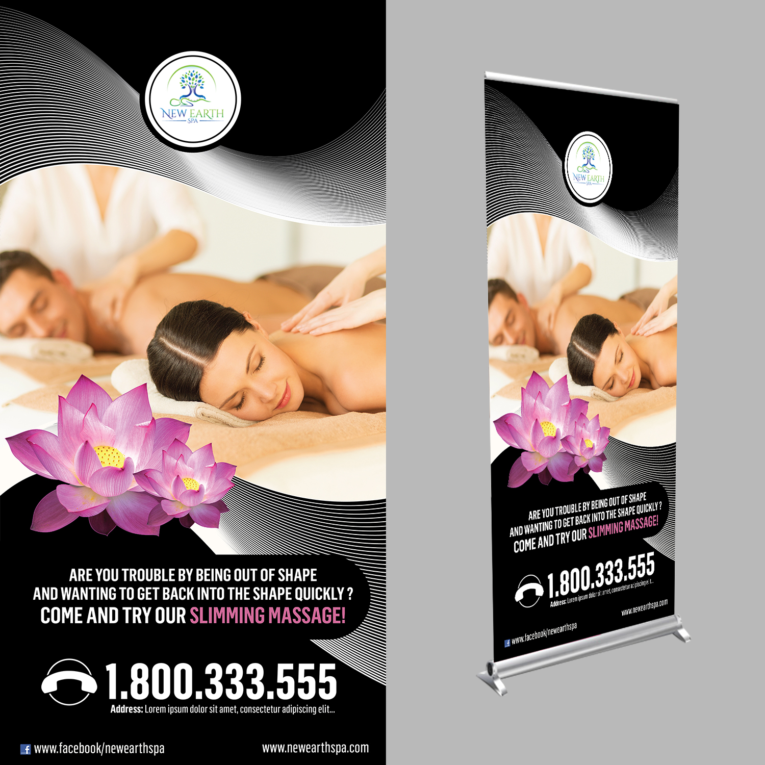 Poster Design by Razzvan for New Earth Spa | Design #13533642