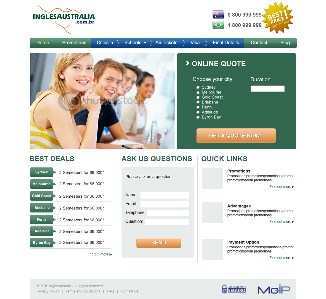 Web Design by TinaDesign for Nacho Media | Design #32338