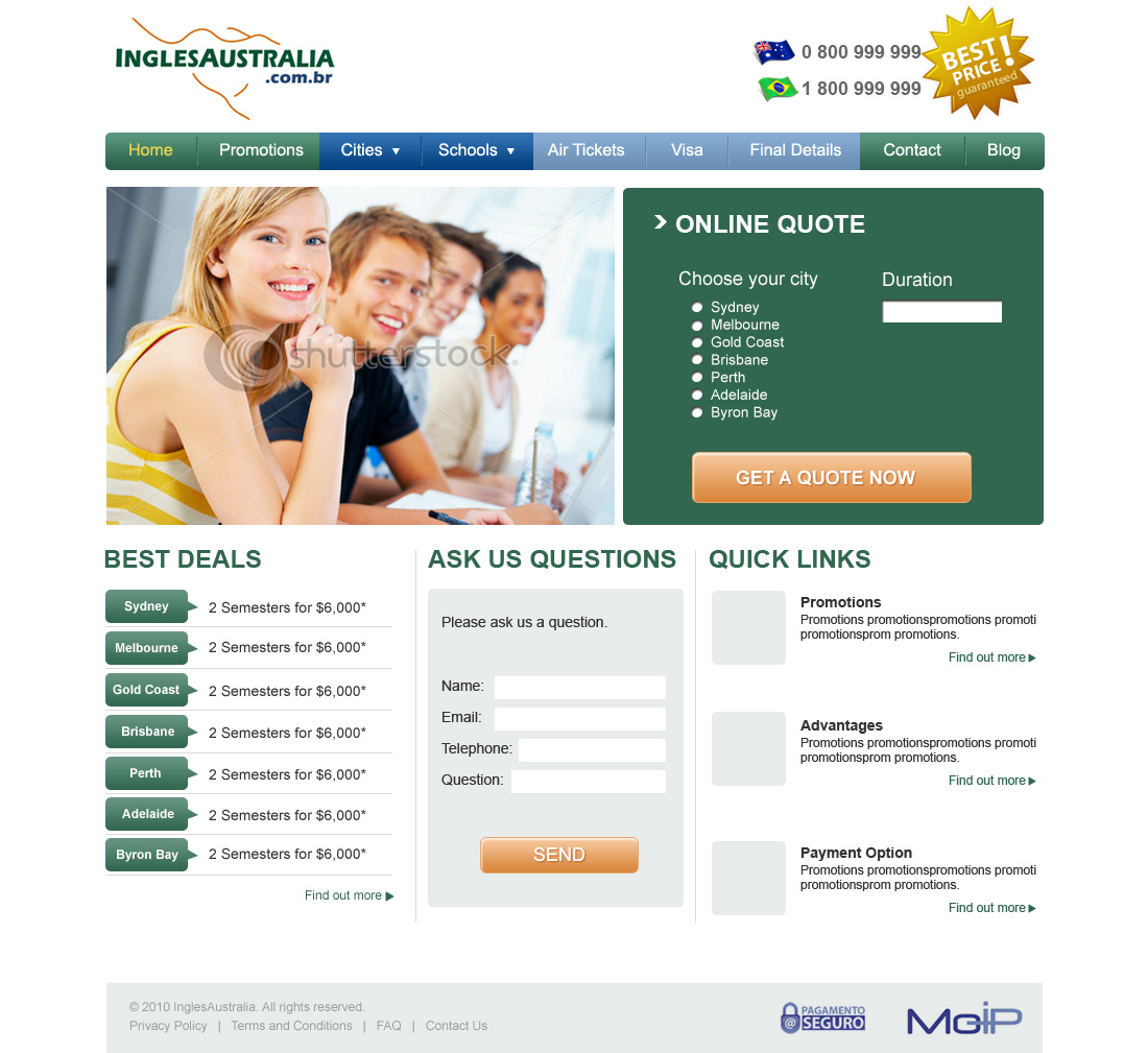 Web Design by TinaDesign for Nacho Media | Design #32530