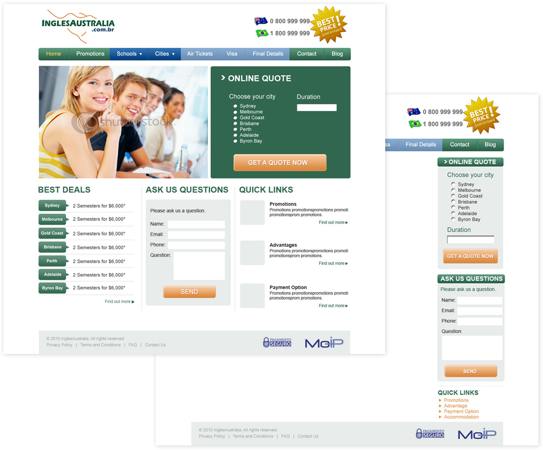 Web Design by TinaDesign for Nacho Media | Design #32919