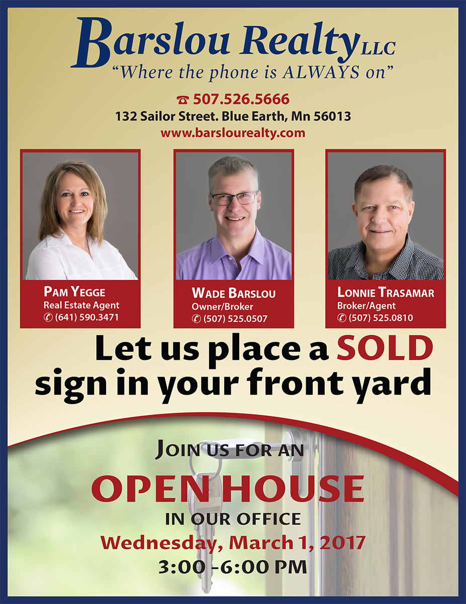 Diseño de Flyer por Venus L. Penaflor para Barslou Realty, LLC | Diseño #13390574