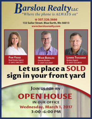 Flyer Design by Venus L. Penaflor for Barslou Realty, LLC | Design: #13390574